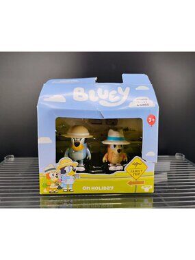 Bluey Family Trip Figures Playset By Moose Toys - 2 Pack